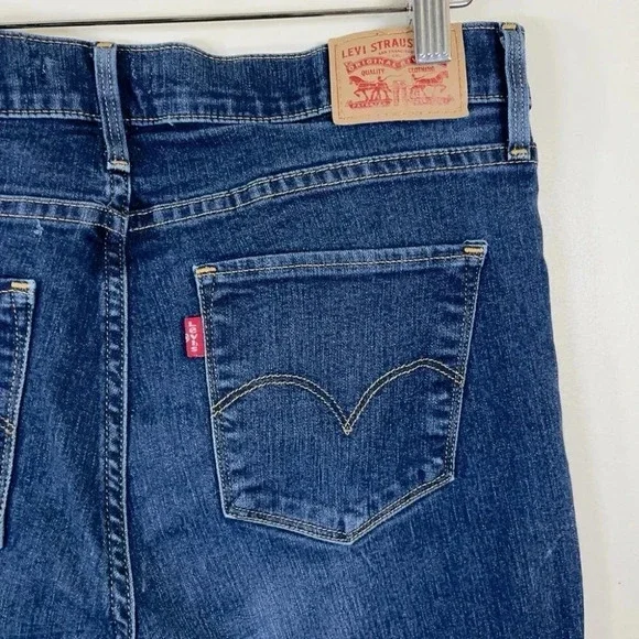 Levi's 312  Shaping Slim Dark Wash Blue Jeans - Picture 13 of 16